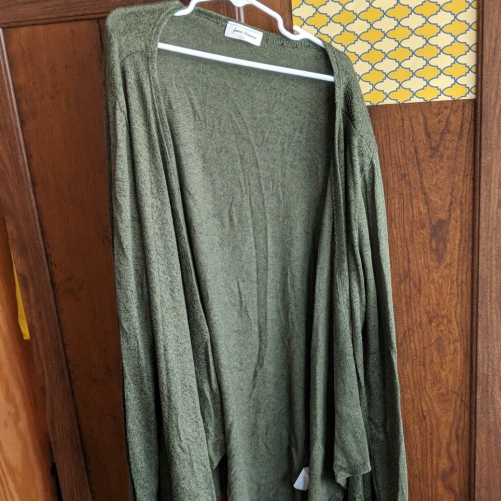 🌴 Olive Green Cardigan Sweater